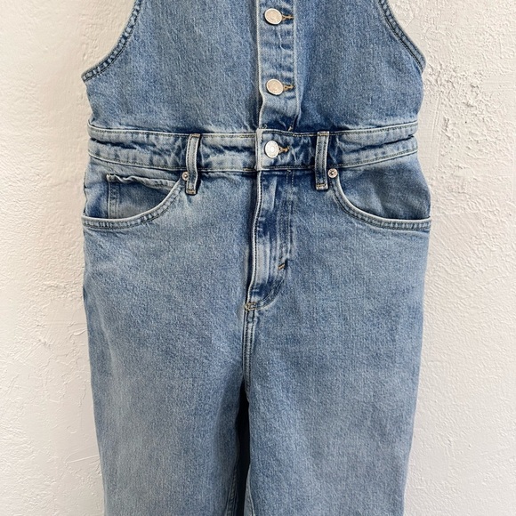 Free People We The Free Shelby Overall in Light Wash - Picture 4 of 8